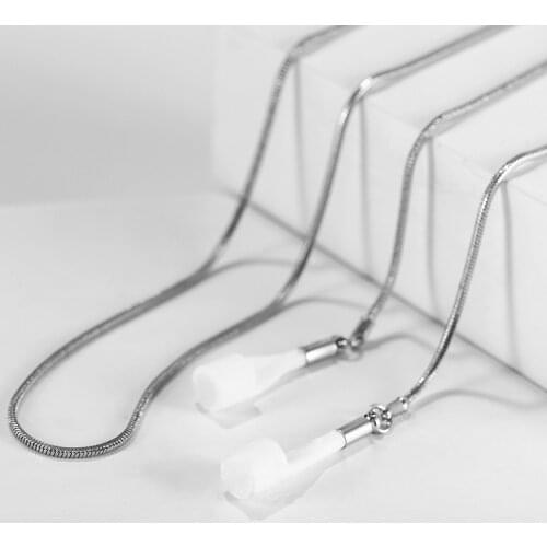 Anti-Lost Chains For AirPods Snake Chain necklace Creative Metal Fashion Necklace Sweater Earphone Accessories