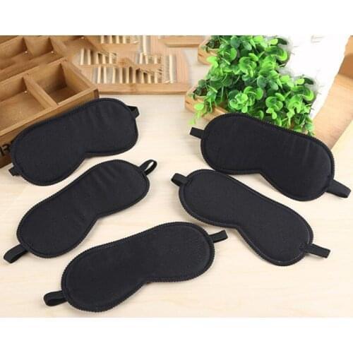 Classical pure black Sleep Eye Mask Portable Travel Eye Shade Eyes cover Sleep & Snoring Health Care MR145