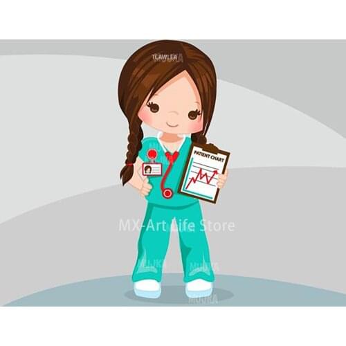 Lovely Doctor Girl Cutting Dies Human Thanks Doctor Dies for DIY Craft Scrapbooking Cards Decorative 2020