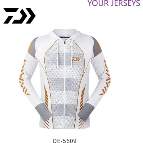 New 2022 Daiwa Performance Fishing Shirt Men UPF 50 UV Sun Protection Quick Dry Mesh Summer Winter Long Sleeve Clothes Pesca