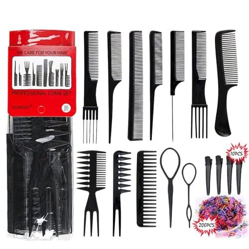 Styling Comb Set Portable Anti-static Hairdressing Hair Comb Hair Detangler Comb Makeup Barber Haircare Stylist Tool Set