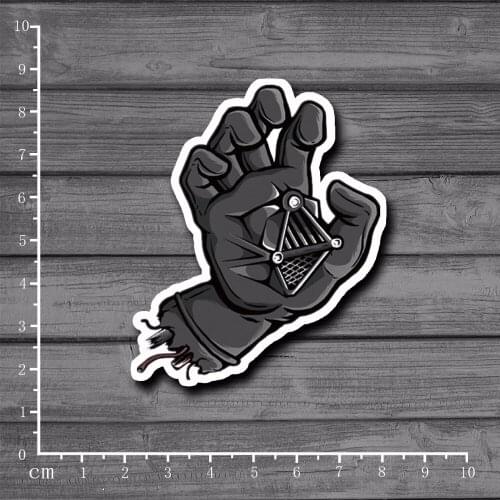 Hand V Stickers For Children tide brand Stationery Laptop Stickers Home Decor Wall Car Skateboard Sticker Kids Toys[Single]