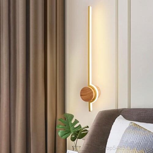 Nordic Minimalist Line Wall Lamp Creative Personality Living Room Background Wall Bedroom Bedside Study LED Decorative Lighting