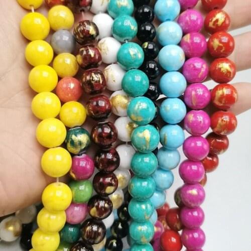 Natural Necklace Stone Beads Round Beads 4 6 8 10 12mm Gem Loose Spacer Beads Diy Bracelet for Jewelry Making Free Shipping