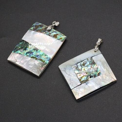 Natural Shell Pendant For DIY Jewelry Making Necklaces Bracelets Earrings Car Accessories Large Size 35*47/55*55mm