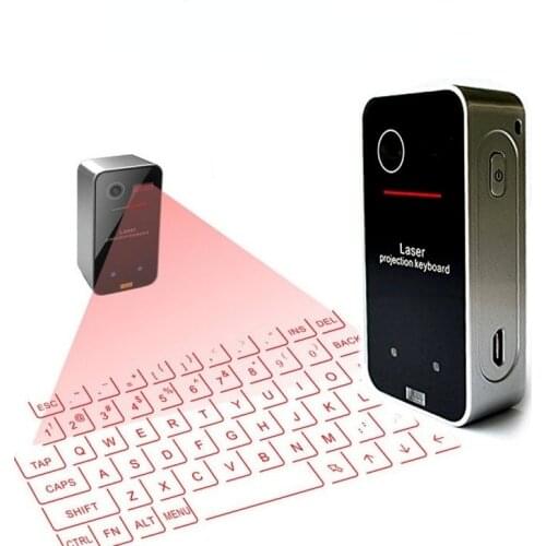 Portable Bluetooth Virtual Laser Keyboard Wireless Projector Keyboard with Mouse Function for Iphone Tablet Computer Phone