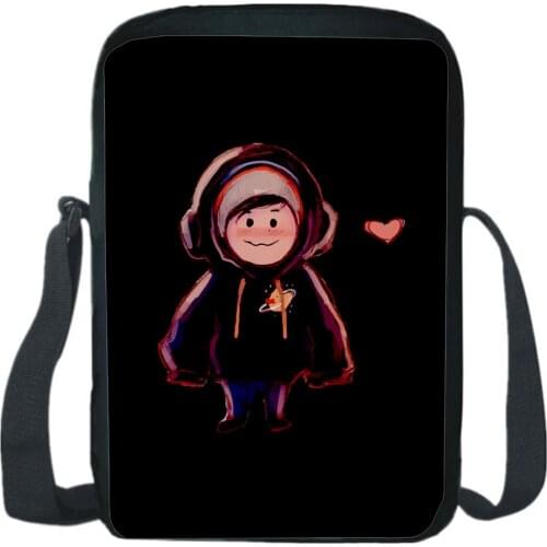 Quackity Shoulder Bags Crossbody Rucksack School Short Trip Messengers Bag Boy Girl Sling Pack Fashion Kawaii Casual Mochila