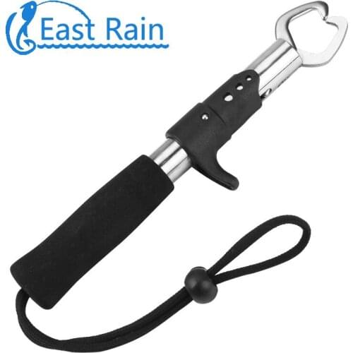 East Rain Stainless steel Fish Grip Lip Trigger Lock Gripper Clip Clamp Grabber Fish Plier Grab Fishing Tackle Free Shipping