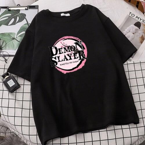 Women Demon Slayer T Shirts Shinobu Kocho Popular Brands T-shirt High Quality Designer TShirts Short Sleeve Tees Mujer Camisetas