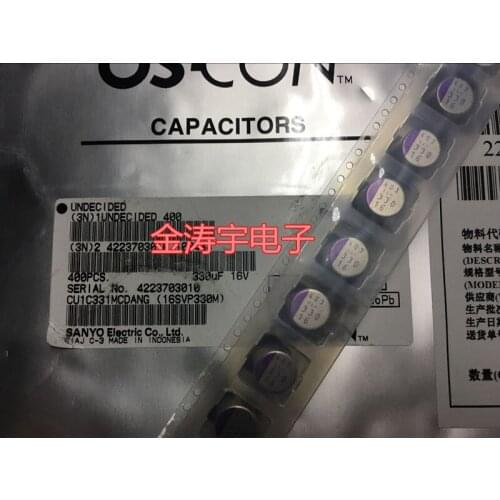 16v330uf 10x12.7 16svp330m SVP solid patch capacitance