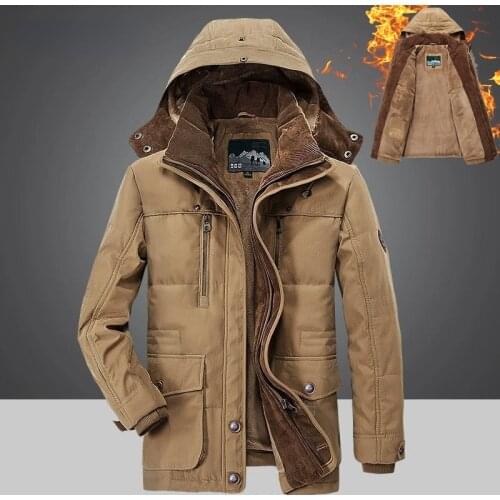 Zoulv 2021 Fashion Business Elegant Multi Pocket Men Winter Jacket Brand Famous Hot Thick High Quality Coats Cotton Padded