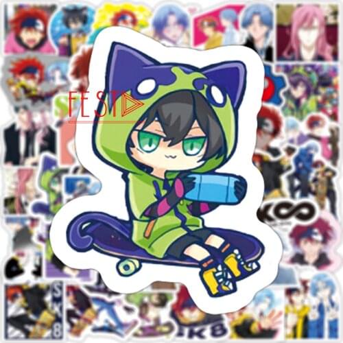 50PCS SK8 The Infinity Stickers SK8 Cosplay MIYA Reki Kyan Hasegawa Cherry Blossom Joe PVC Waterproof Stickers Students Stickers