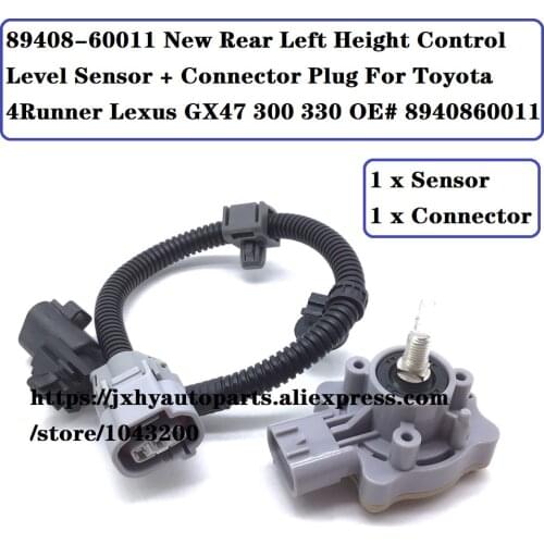 New Rear Left Height Control Sensor Ride Height Sensor For Toyota 4Runner Lexus GX47 300 330 OE# 89408-60011, 8940860011,SU10943