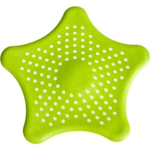 Starfish sink hair anti-blocking filter suction cup silicone floor drain bathroom suction cup sink filter sewer filter