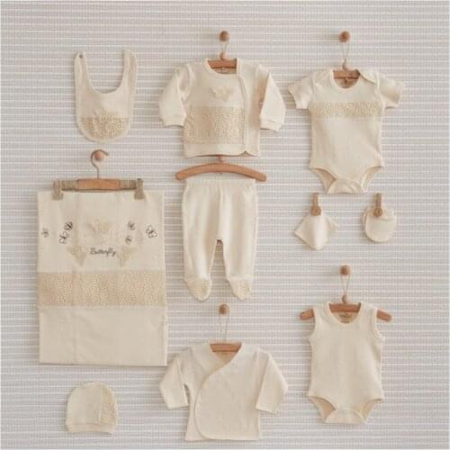 Authentic Butterfly Organic 10 Piece Hospital Output Set Baby Set Lux 100 Cotton High Quality
