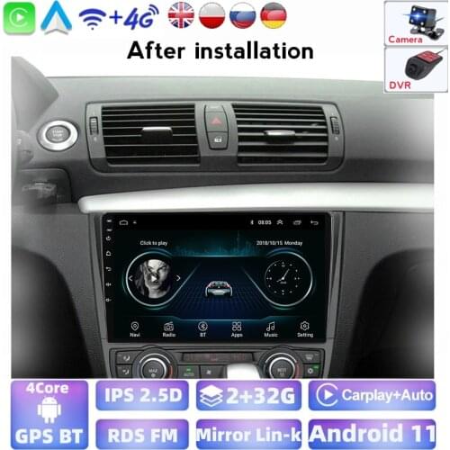 Android Car Multimedia Video Player For BMW 1 Series E88 E82 E81 E87 2008-2012 Radio Navigation GPS Stereo BT SWC No 2 DIN DVD