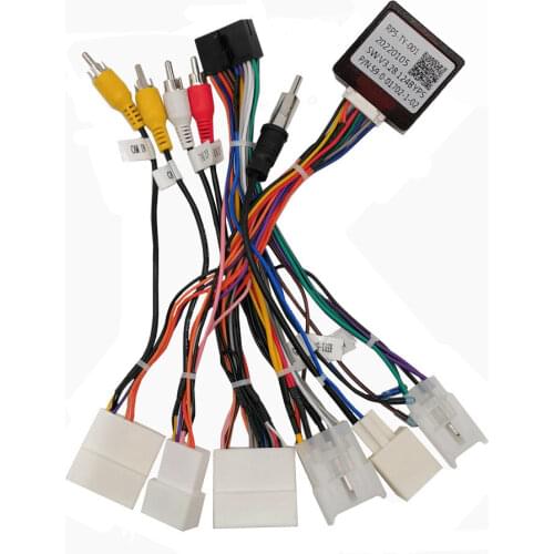 KLYDE Car Stereo Radio Wire Power Harness Adapter with Canbus Decoder for Toyota Series Prius Camry car JBL and original camera