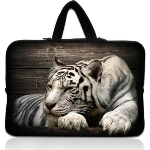 White Tiger 11/12/13/14/15/17 Soft Sleeve Laptop Bag For Apple Macbook AIR PRO Retina Notebook Laptop Pouch Case PC Cover Case