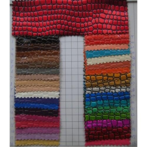 Free shipping, 0.8mm synthetic PU leather fabric/ bright decorative stone grain leather for Shoes, bags, belts, furniture