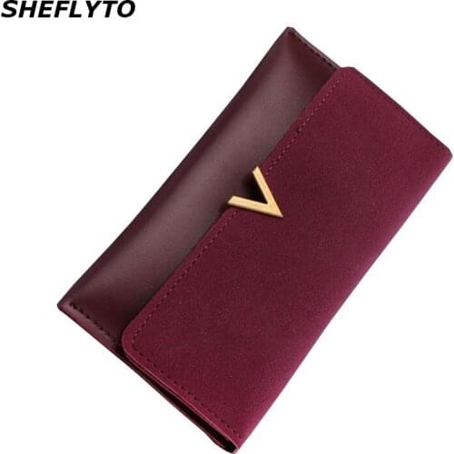 Brand Designer Slim Leather Phone Wallets Women Hasp Long Coin Purses Girls Credit Card Holders Clutch Wallets Female Money Bags