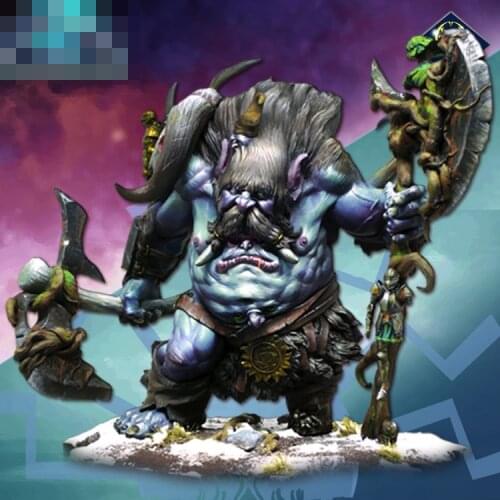90mm Resin Model Figure GK Jotun – The Nine Faced Troll Fantasy theme Unassembled and Unpainted kit
