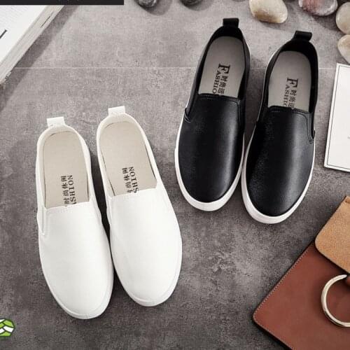 Student Small white shoes for women espadrilles ballerina brief board shoes moccasins elastic band thicken soled loafers flats