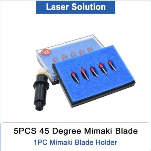 Vinyl Cutter plotter 1pcs Mimaki blade holdaer and 5 pcs 45degree Mimaki blades for Mimaki cutting plotter