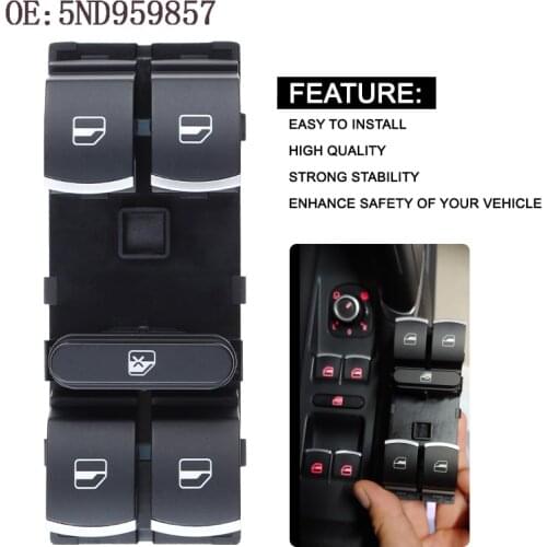 YAOPEI 4 Button Auto Windows Electric Control Switches For VW Passat B6 3C Golf Touran Tiguan Jetta MK5 Caddy 5ND959857