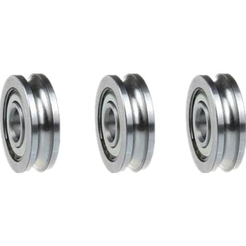 10pcs U604ZZ SZU4-13 604UU U Groove Deep Groove Ball Bearing 4x13x4mm Walking Guide Rail Bearings for 3D Printer