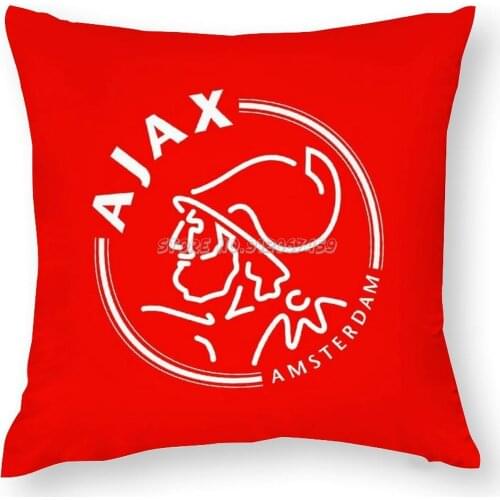 Pillow Case Backdrop Cushion Covers Bedding Pillow Cases Home Decor Football Crest Emblem Team Soccer Real Eindhoven White Fans