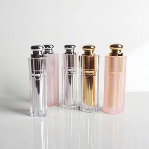 11.1mm Empty Lipstick tube, pink gold silver lipstick container