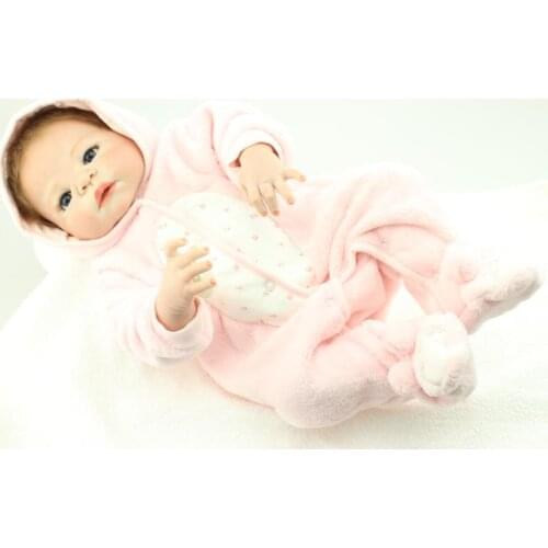 58cm full silicone reborn dolls bebe alive boy lifelike newborn girl babies doll reborn for child bath shower bedtime play toy