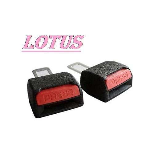 Adjustable extension universal car seat belt clip black seat belt and padded automatic seat buckle will lock the seat belt 1pc