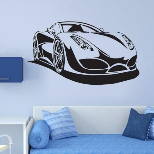 Sports Car Racing Speed Wall Sticker Home Decor Living Room Bedroom Decoration Boys Room Wall Art Decals Removable Wallpaper