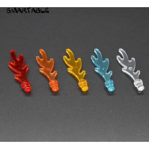 Smartable Flame with Base Rim No Pins Building Block MOC Parts Toys For Kid Compatible Major Brands 6126 / 28618 100pcs/Lot