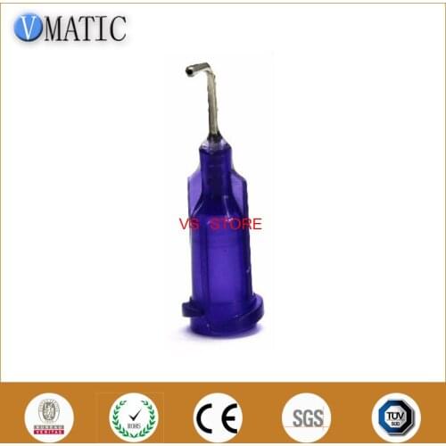High Quality 21G Purple 0.5'' Tube 90 Degree Bend Bent Dispensing Needle Tips Stainless Steel Dispenser Needle 1/2 Inch