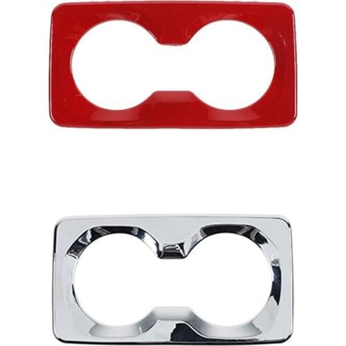 Rear Armrest Water Cup Holder Panel Decorative Cover for Dodge Ram 1500 2018-2021 Interior Car Accessories