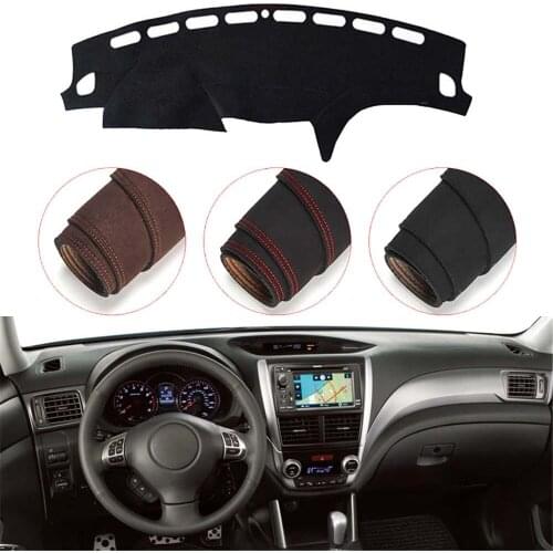 Console Dashboard Suede Mat Protector Sunshield Cover Fit For Subaru Forester 2009-2013