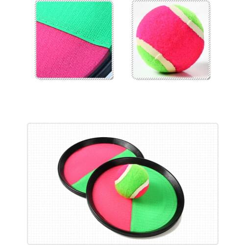 1Set Kids Sucker Sticky Ball Toy Outdoor Sports Catch Game Set Throw And Parent-Child Interactive Toys ZXH