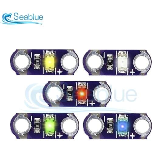 10Pcs Mini LilyPad LED SMD LED Equipment Light Module For Arduino Blue/Red/ellow/Green/White Board 40MA