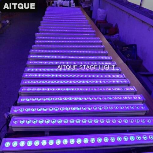 10pcs Stage led wall washer led dmx barre 24x3w led wall washer rgbw linear wallwasher ip65