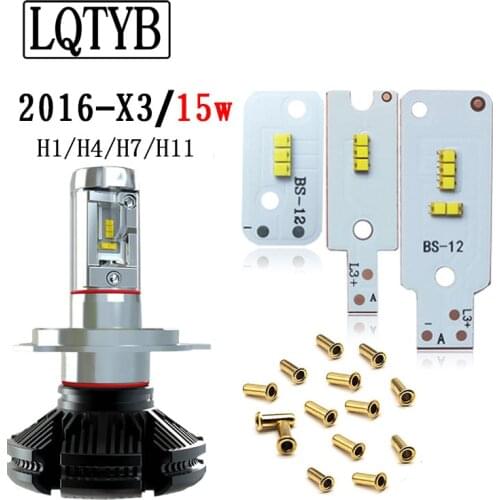 2pcs car special light source board X3 H1/H4/H7 stickers 2016 lamp beads 15 watts car lamp special light board spot direct sales