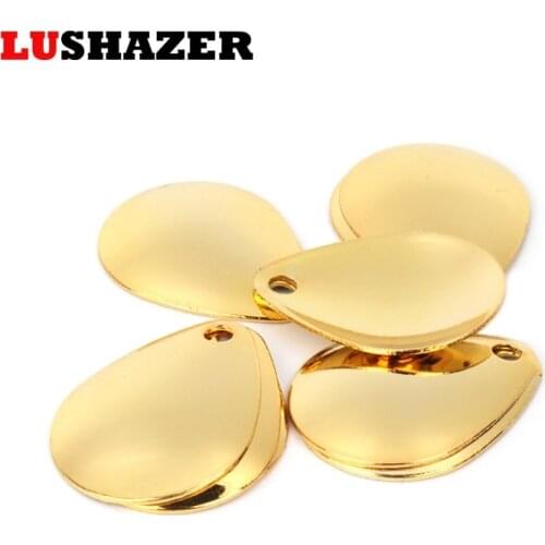 20Pcs/lot Fishing Spinner Rings Blades Smooth Sequin Noise Gold Silver Metal DIY bait fishing Tackle Nickel Spoon Accessory