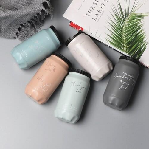 350ml/500ml Metal drinking coffee mugs Double wall car cup Stainless 304 steel mug Thermal water juice tea cups with lid