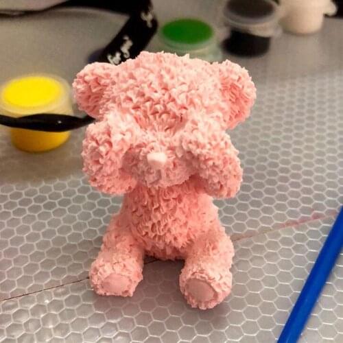 3D Silicone mold Animal candle mold Candle Making DIY Handmade Resin Molds for Plaster Wax Mould Polar Bear Home Decoration