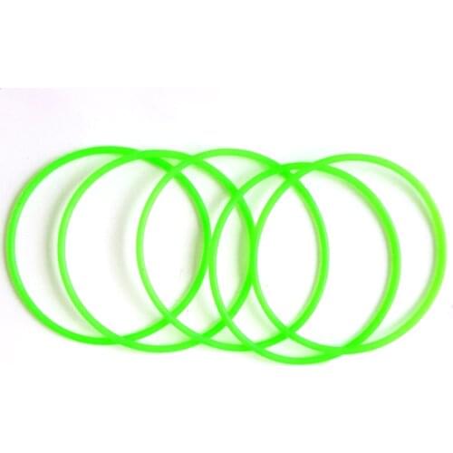 5PCS 42mm Green Fluorescent O ring 42mm C8 Flashlight O-Ring Seals LED Flashlight Torch rubber waterproof O-ring