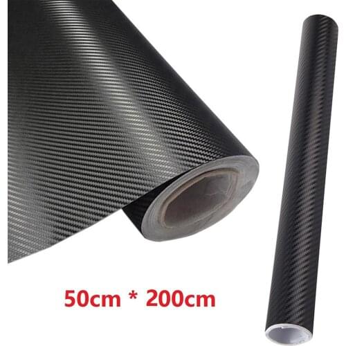 Carbon Fiber Car Film Sticker Foil Matt Black 3D Wrap Vinyl Latest Hot
