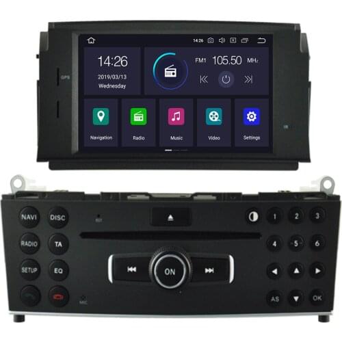2Din Android 10 Car DVD Player For Mercedes Benz C200 C180 W204 2007 2008 2009 2010 Gps Navigation Stereo Radio Multimedia
