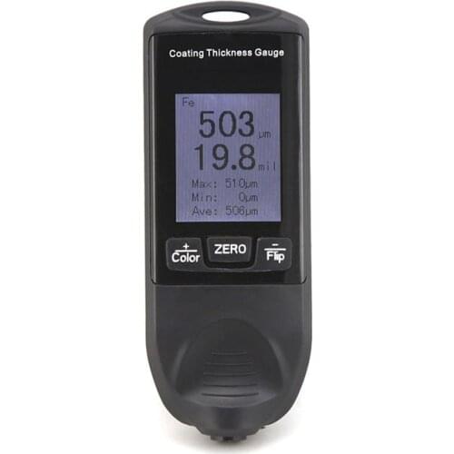 Vehicle Automotive Coating Thickness Gauge Car Painting Film Thickness Meter TFT Screen Display Digital Thickness Detection Tool