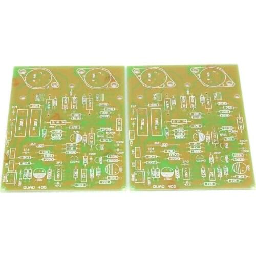 Free shipping-GZLOZONE Replica QUAD405 gold seal power amplifier board PCB AMP (pair)